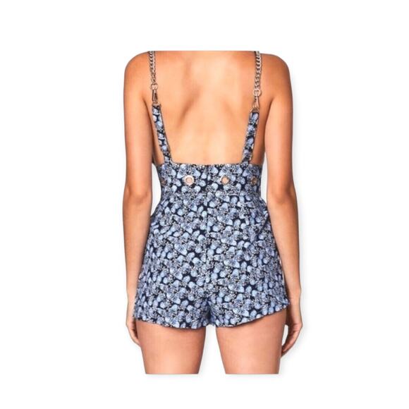 Brand new CARMAR Floral Chain Strap & Rivet Romper - Picture 2 of 11